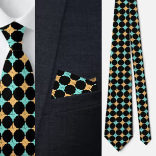Colourful Geometric Pattern            Tie