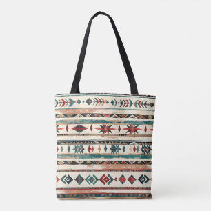 Colourful Geometric Pattern Tote Bag