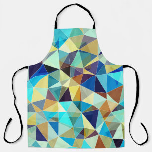 Colourful geometric pattern, triangles background, apron