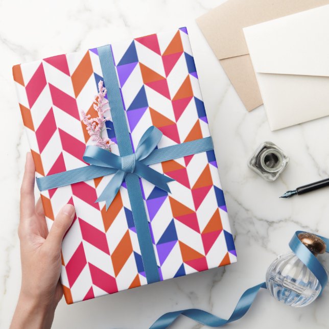 Colourful Geometric pattern wrapping paper (Gifting)
