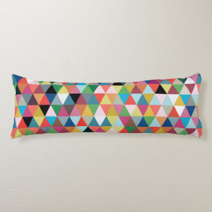 Colourful Geometric Patterned Body Pillow