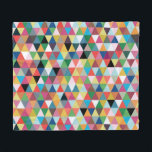 Colourful Geometric Patterned Fleece Blanket<br><div class="desc">Channel your inner child with this Colourful Geometric Triangle Patterned Fleece Blanket! The design is reminiscent of looking at a box of crayons--the big kind with the sharpener in the back! It's like a dream come true because there's not a broken tip in the bunch! This design contains every colour...</div>