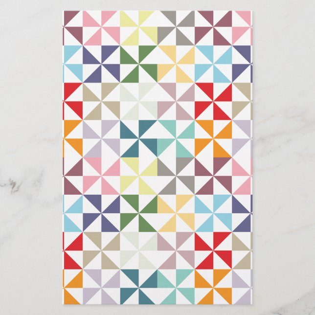 Colourful Geometric Pinwheel (Front)