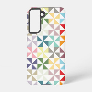 Colourful Geometric Pinwheel Samsung Galaxy Case