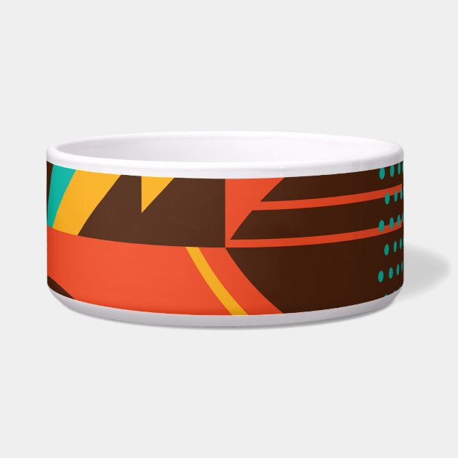 Colourful geometric retro: vintage abstraction. (Front)