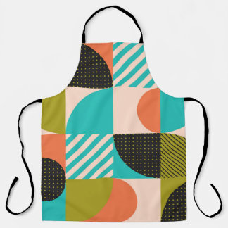 Colourful geometric, Scandinavian style pattern. Apron