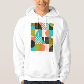 Colourful geometric, Scandinavian style pattern. Hoodie