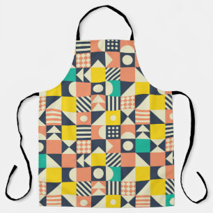 Colourful Geometric Seamless Pattern Apron