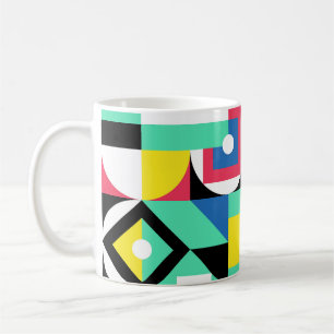 Colourful Geometric Shapes Decorative Ornament Coffee Mug