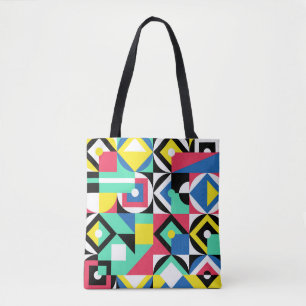 Colourful Geometric Shapes Decorative Ornament Tote Bag