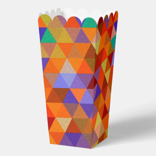Colourful geometric shapes pattern 12 favour box (Front)