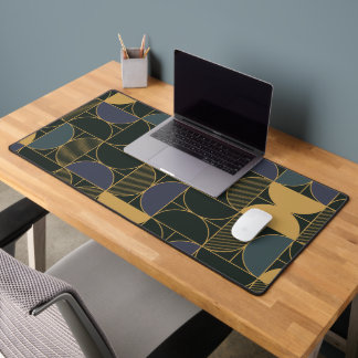 Colourful Geometric Shapes Pattern  Desk Mat