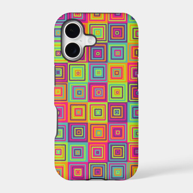 Colourful Geometric Squares (Back)