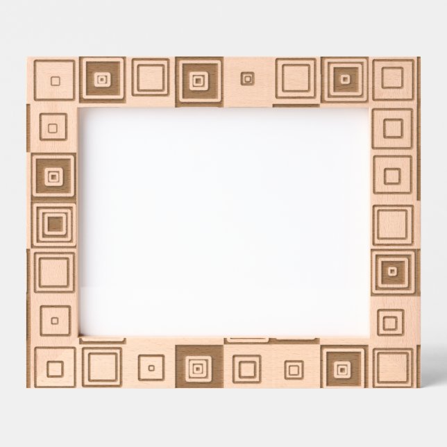 Colourful Geometric Squares Etched Frames (Front)