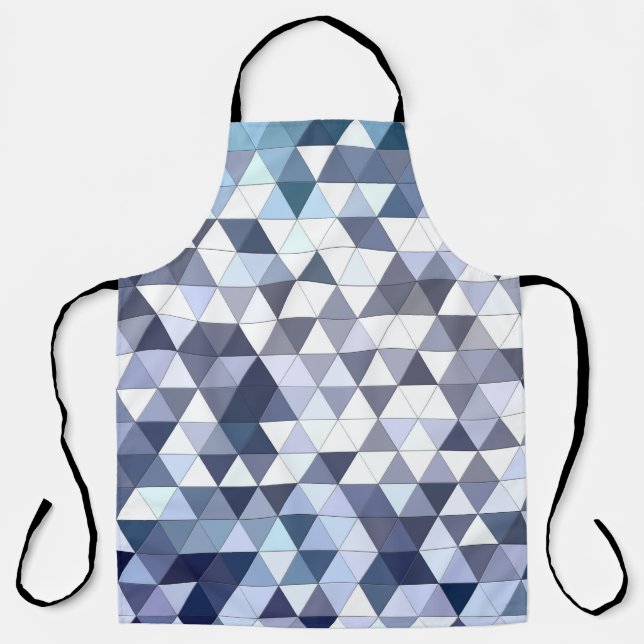 Colourful geometric triangular mosaic: abstract ba apron (Front)
