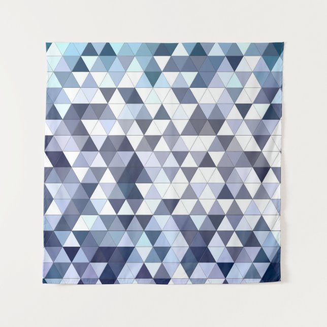 Colourful geometric triangular mosaic: abstract ba tapestry (Front)