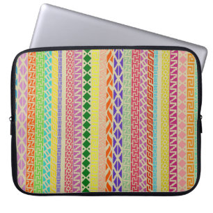 Colourful Geometric / Tribal Laptop Sleeve 15 inch