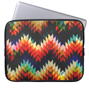 Colourful Geometric Weave Laptop Sleeve