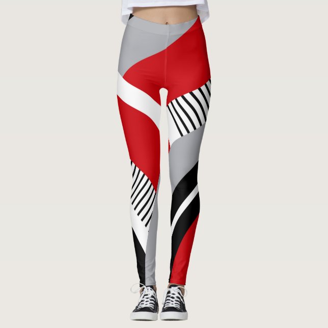 Colourful geometry leggings (Front)