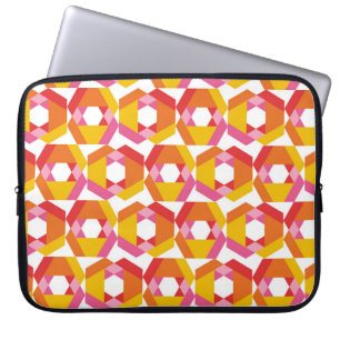 Colourful Geometry minimalistic artwork seamless p Laptop Sleeve