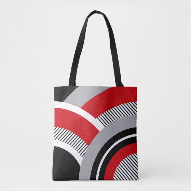 Colourful geometry tote bag (Front)