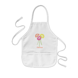 Colourful Gerberas Kids Apron