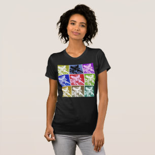 Colourful German Shepherd Dog Pop Art Women's T-Shirt