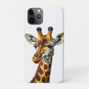 Colourful Giraffe Portrait Oil Painting Art Case-Mate iPhone Case