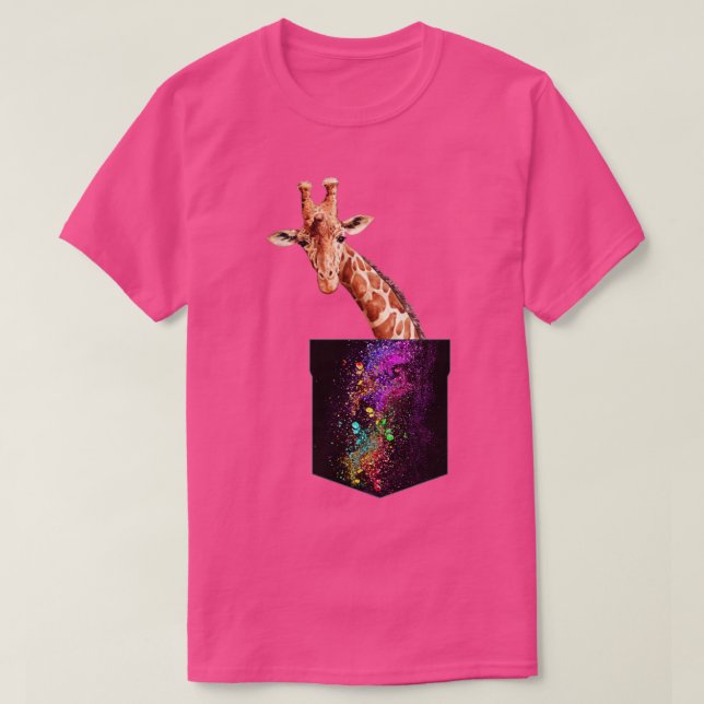 Colourful Giraffe T-Shirt (Design Front)