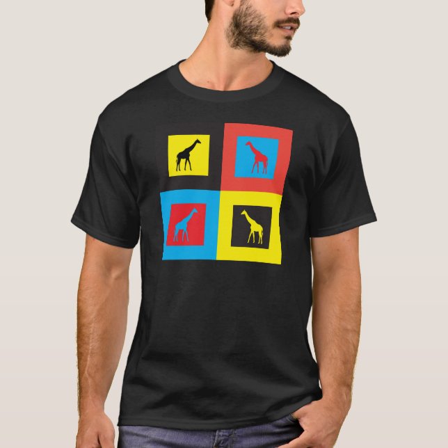 Colourful Giraffes T-Shirt (Front)