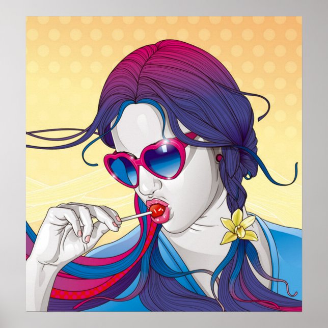 Colourful Girl Poster (Front)