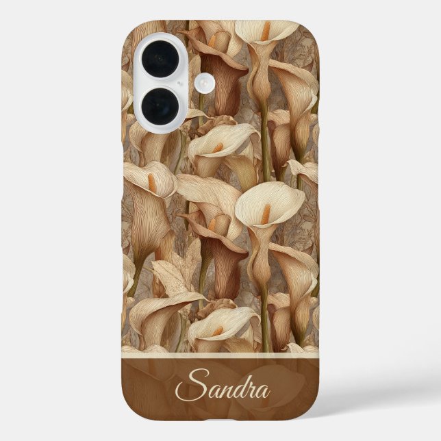 Colourful Girls Gift Calla Lilies Custom Case-Mate iPhone Case (Back)
