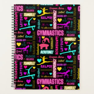 Colourful Girls Gymnastics Glossary Typography     Planner