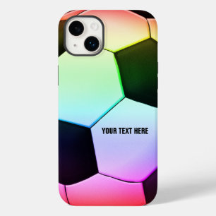 Colourful Girly Soccer   Football Case-Mate iPhone 14 Plus Case