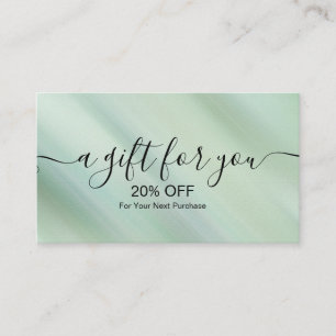 Colourful Glam Iradiscent Sparkle Holographic  Dis Discount Card