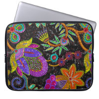 Colourful Glass Beads Retro Large Floral Design
