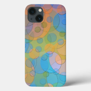 Colourful Glass Circles Abstract Modern Art iPhone 13 Case