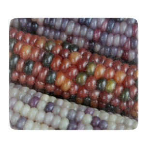 Colourful Glass Gem Corn on the Cob Cutting Board