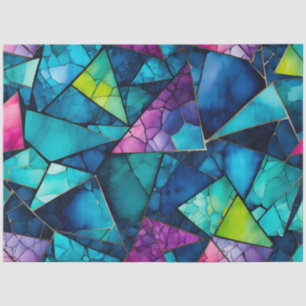 Colourful Glass Mosaic Art Tissue Paper
