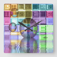 Colourful Glass Tile Worlds