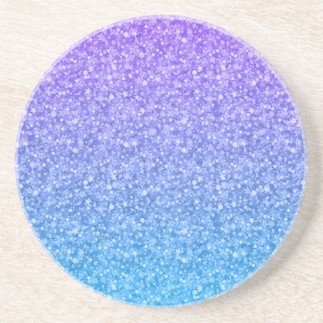 Colourful Glitter And Sparkles Pattern Coaster (Front)
