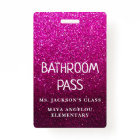 Colourful Glitter Back To School Bathroom Hall Pas