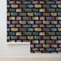 Colourful Glitter Brick Pattern