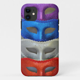 Colourful glitter masks Case-Mate iPhone case