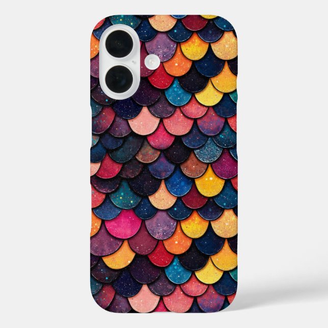 Colourful Glitter Scale Pattern Case-Mate iPhone Case (Back)
