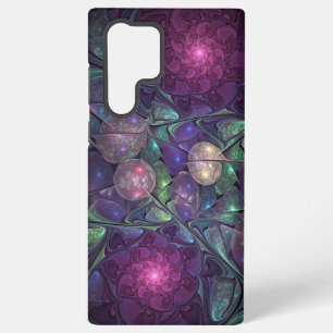 Colourful Glittering Modern Abstract Fractal Art Samsung Galaxy Case
