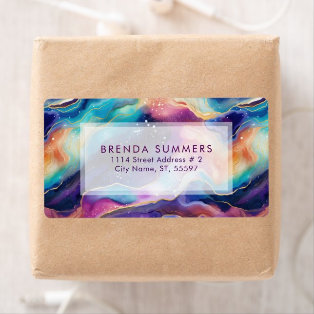 Colourful Glittery Agate texture pattern (Insitu)