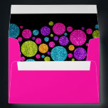 Colourful Glittery Dots on Any Colour Bat Mitzvah Envelope<br><div class="desc">Bar Mitzvah and Bat Mitzvah invitation sets designed by Umua. Printed and shipped by Zazzle or its partners.</div>
