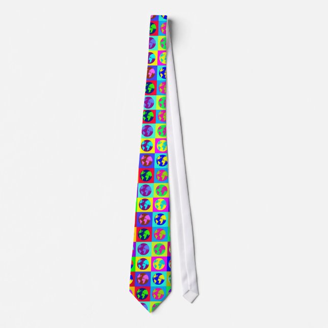 Colourful Globes Tie (Front)