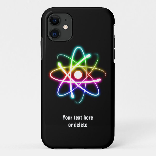Colourful Glow Atom Symbol Case-Mate iPhone Case (Back)
